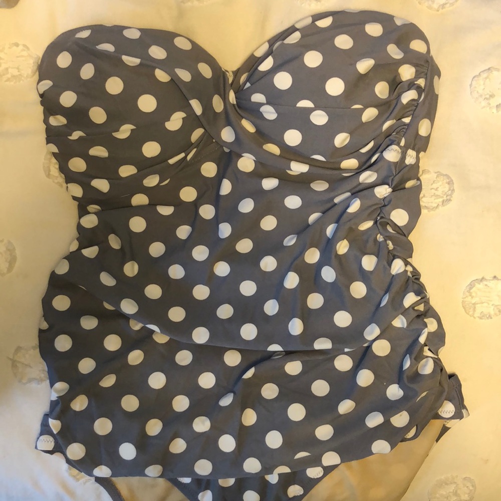 Pea in the Pod Maternity Polka Dot Tankini